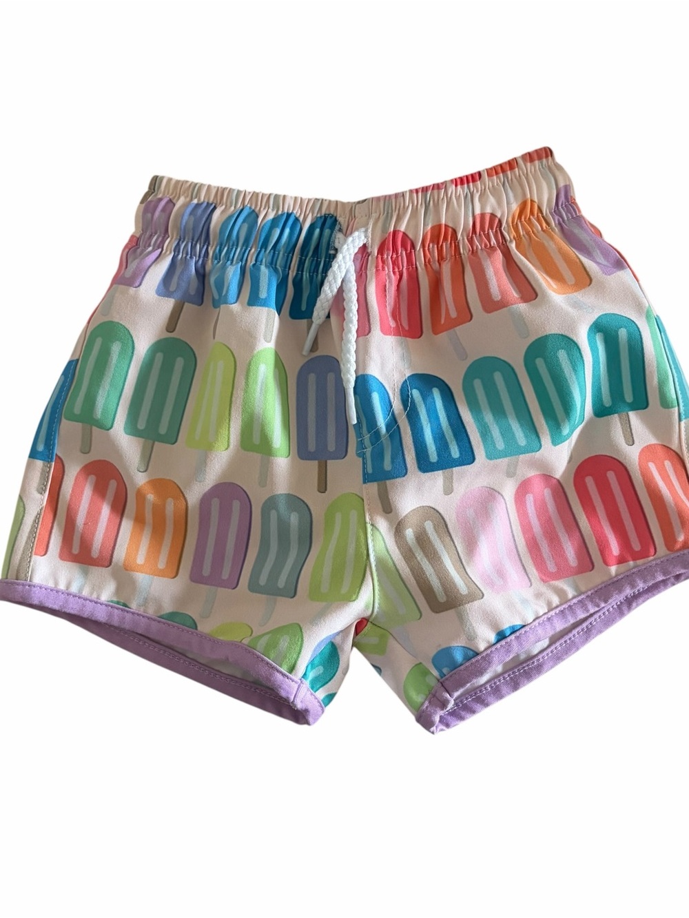 Millie & Maxx Popsicle-Print Swim Shorts - Multicolor